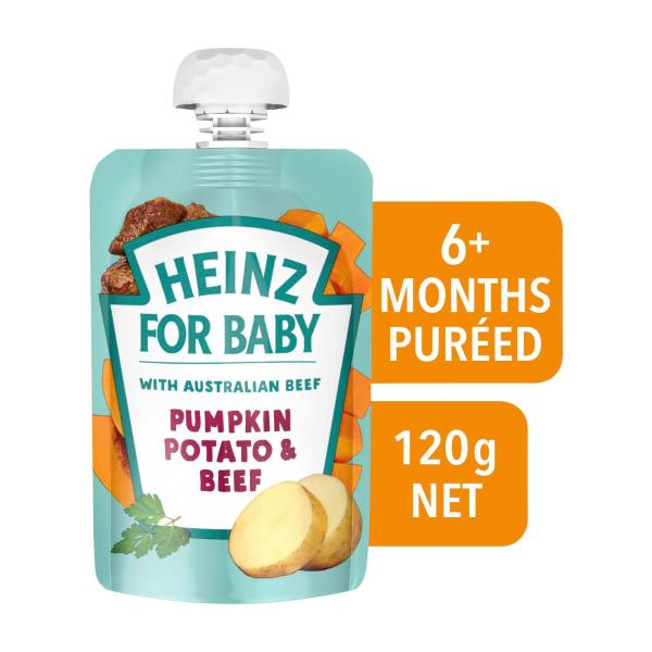 Pumpkin Potato & Beef Baby Food Pouch 6+ Months