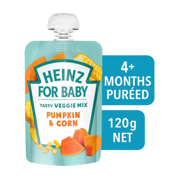 Pumpkin & Corn Baby Food Pouch 4+ Months