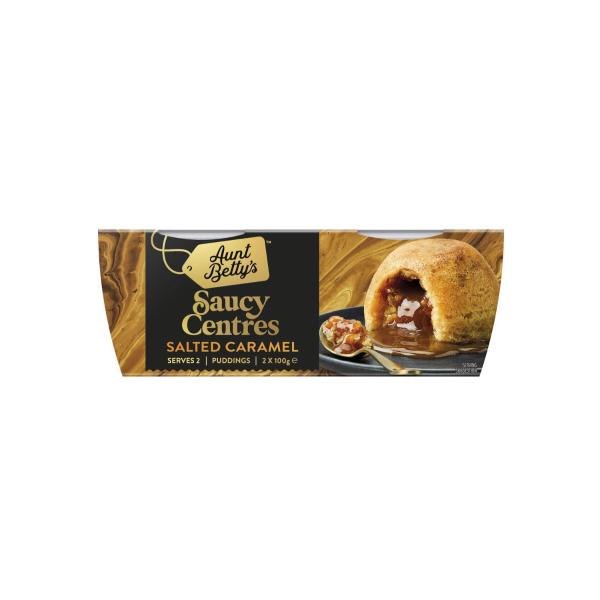 Pudding Saucy Centres Salted Caramel 2 Pack