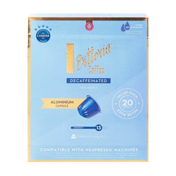 Decaffeinated Nespresso Compatible Aluminium Coffee Capsules