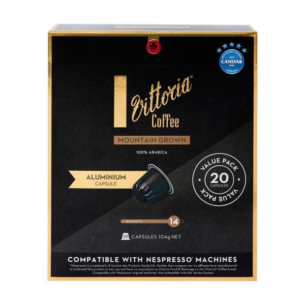 Mountain Grown Nespresso Compatible Aluminium Coffee Capsules
