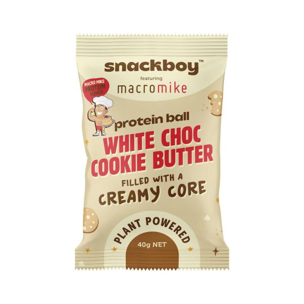 Macro Mike Protein Ball White Choc Cookie Butter