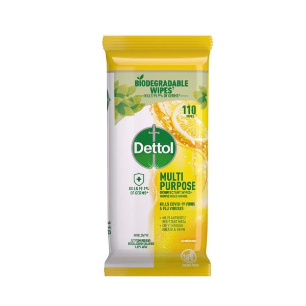 Disinfectant  Lemon Multipurpose Cleaning Wipes