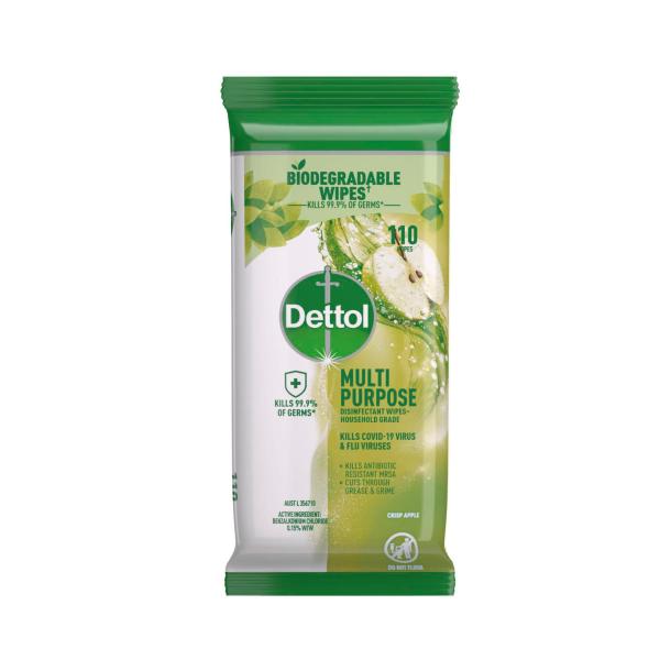 Disinfectant Multipurpose Cleaning Wipes Apple