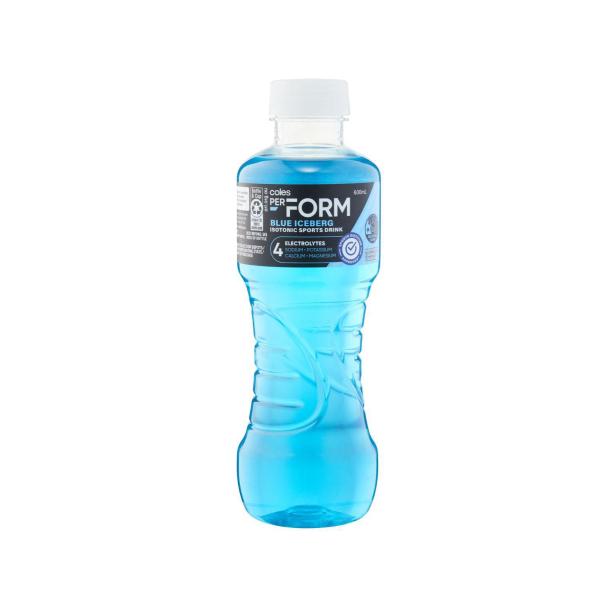 Coles Perform Blue Iceberg Sports Drink 600mL product image