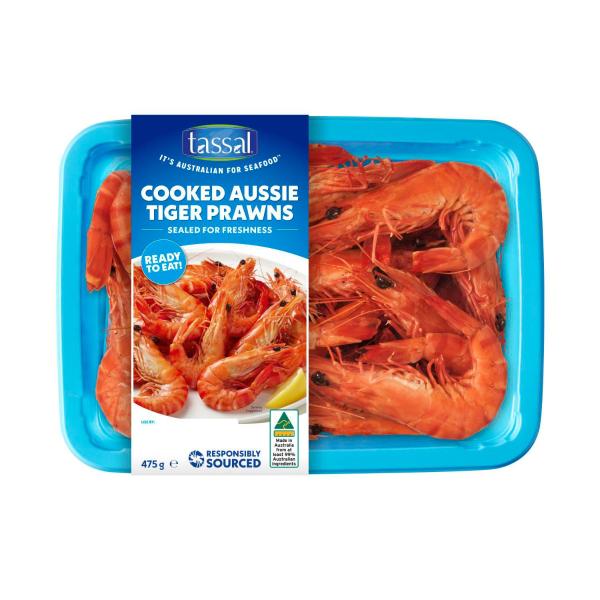 Whole Cooked Black Tiger Prawns