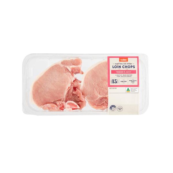 Pork Loin Chops Lightly Marinated