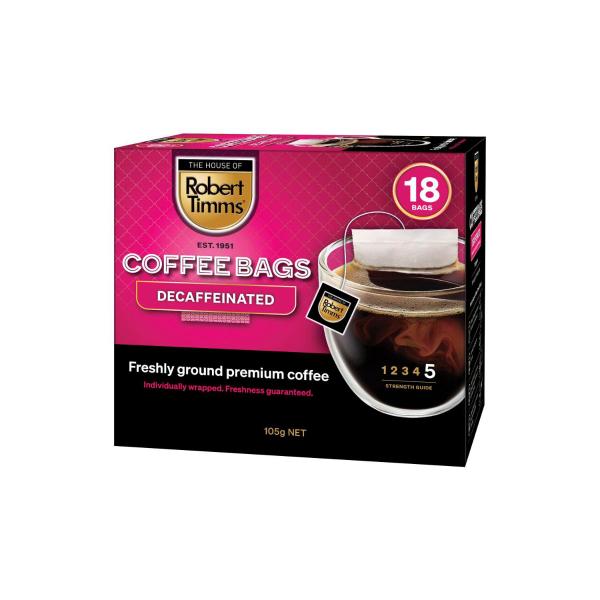 Decaffeinated Coffee Bags 105g