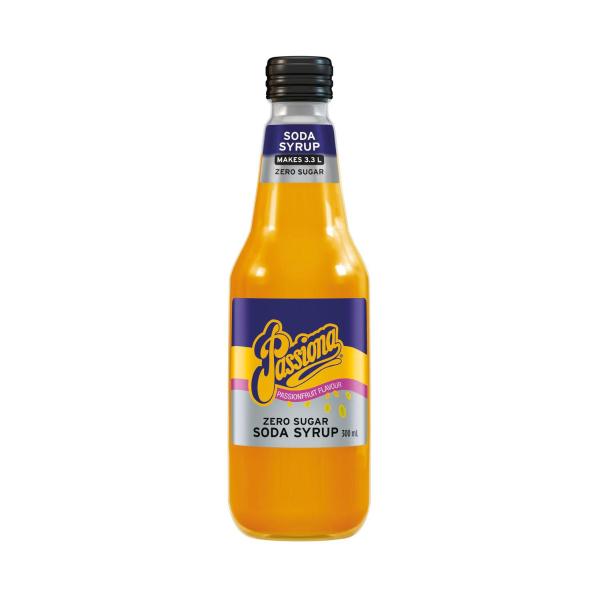Zero Sugar Passionfruit Soda Syrup Cordial For Soda Water 300mL