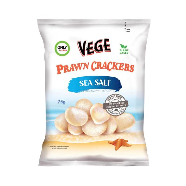 Vege Vegan Prawn Crackers Sea Salt | 75g – Coles
