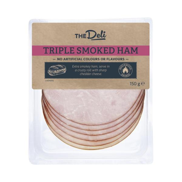 The Deli Triple Smoked Ham 150g