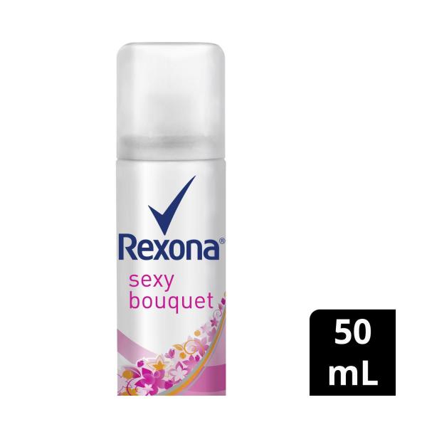 Rexona Women Deodorant 48hr Aerosol Sexy Bouquet Travel Pack 50mL