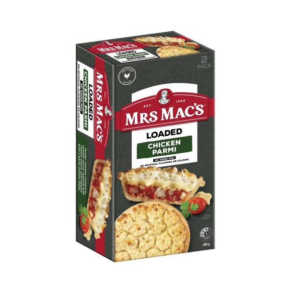 Mrs Macs Loaded Chicken Parma Pie 2 Pack | 400g