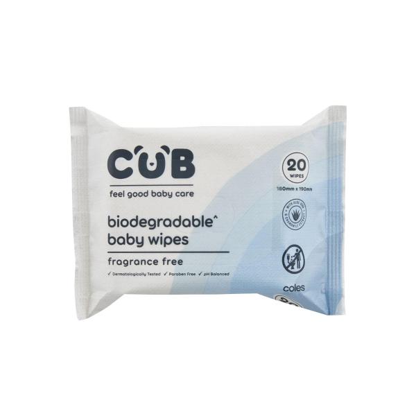Biodegradable Fragrance Free Baby Wipes