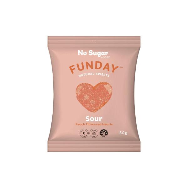No Sugar Sour Peach Hearts