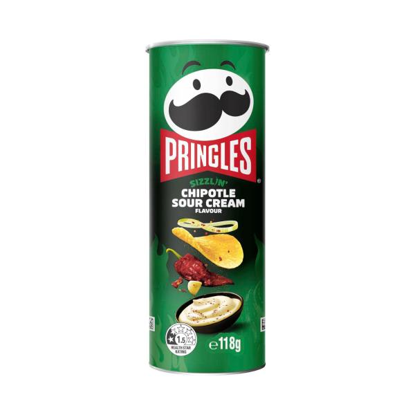 Pringles Potato Chips Sizzle Chipotle Sour Cream | 118g – Coles