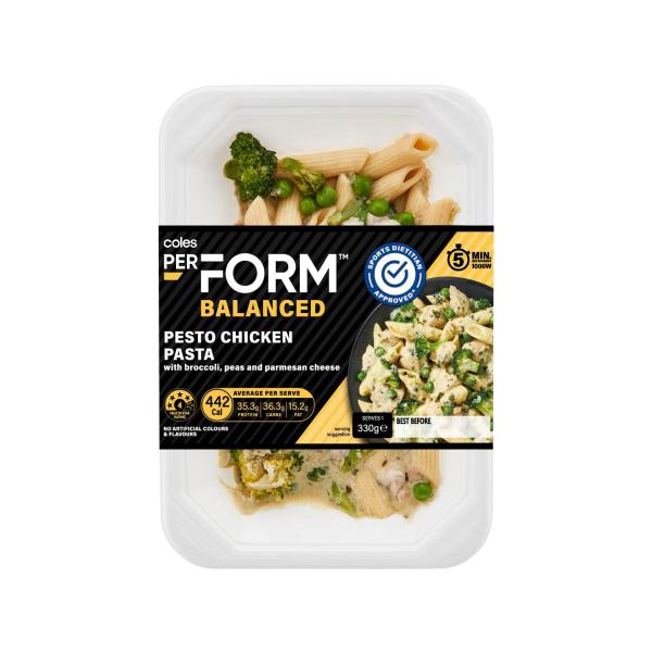 Balanced Pesto Chicken Pasta