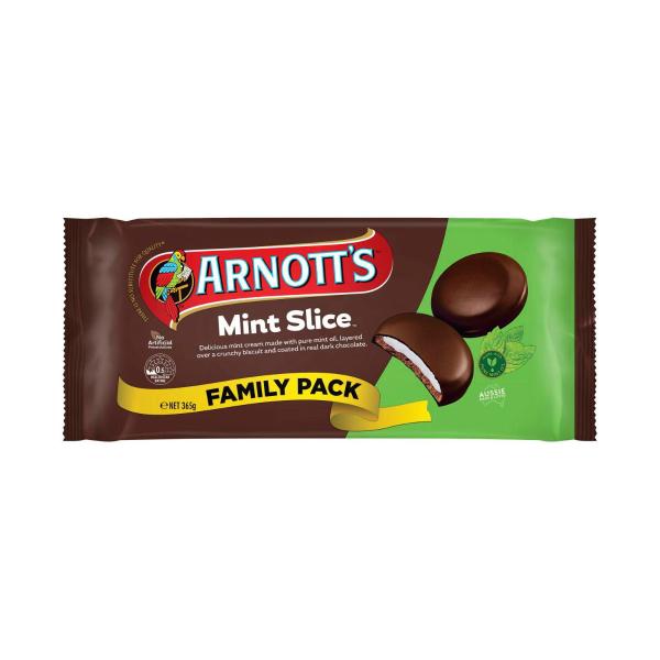 Family Pack Biscuits Choc Mint Slice
