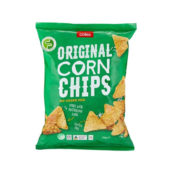Coles Corn Chips Original 175g