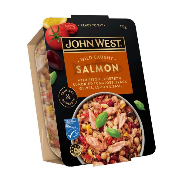 Salmon Bowl Tomato Risoni