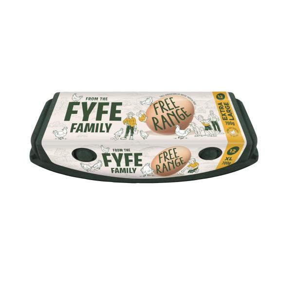 Fyfe Family Farm Free Range Eggs 12 Pack 700g