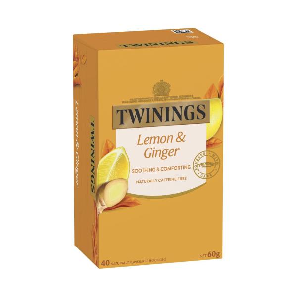 Lemon & Ginger Infusions Tea Bags 40 Pack