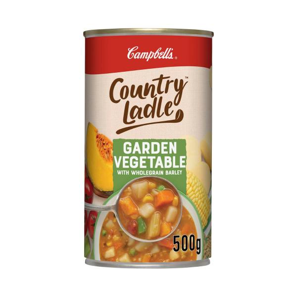 Campbell's Country Ladle Soup Can Garden Vegetable With Wholegrain Barley 500g product image