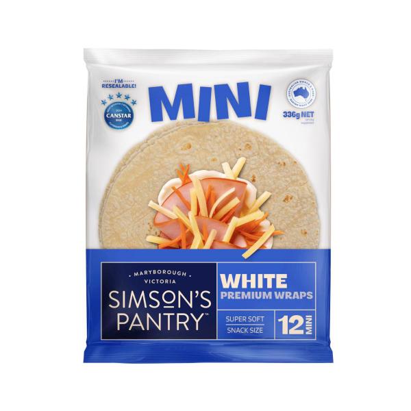 Simson's Pantry Nap Mini Wraps Value Pack 12 Pack 336g product image