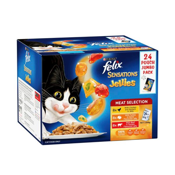 Adult Sensations Jellies Meat Selection Cat Food 85g