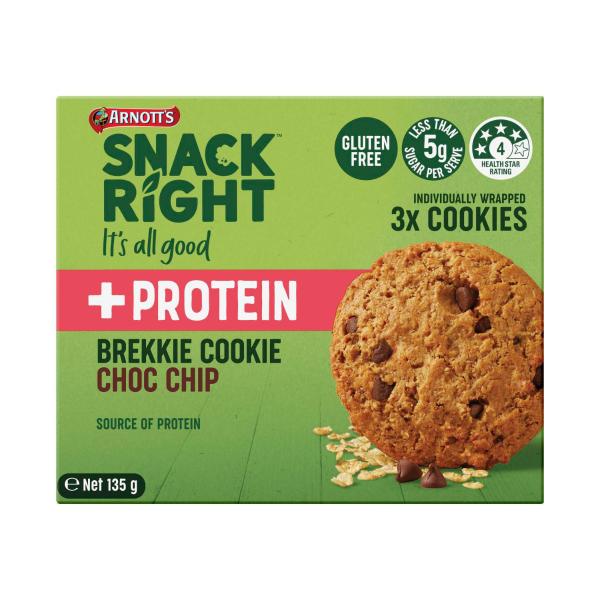 Snackright Brekkie Cookies Choc Chip