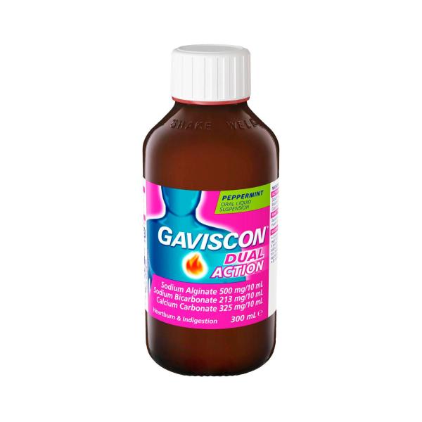 Dual Action Liquid Peppermint Heartburn And Indigestion Relief