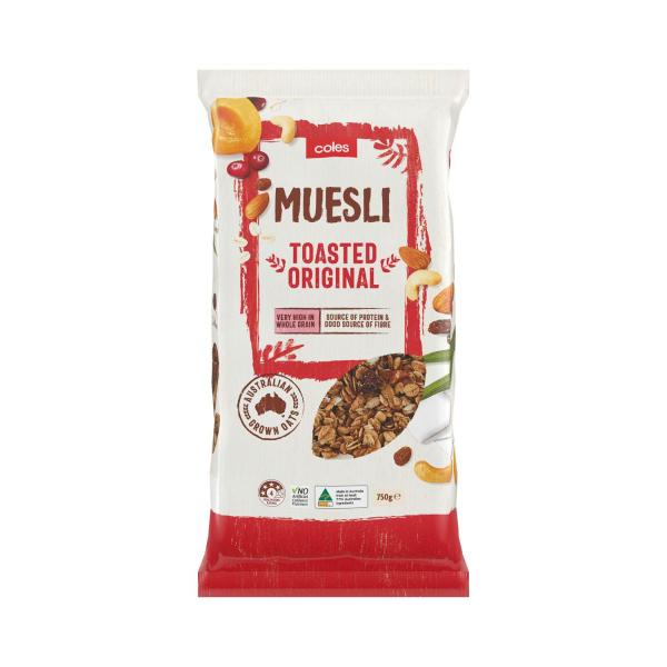 Coles Toasted Original Style Muesli 750g product image