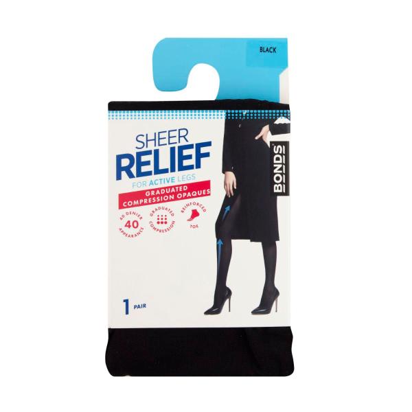 Sheer Relief 40d Compression Size Ave / Tall | 1 Each – Coles