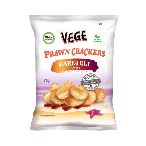 Vege Vegan Prawn Crackers Barbeque | 75g – Coles