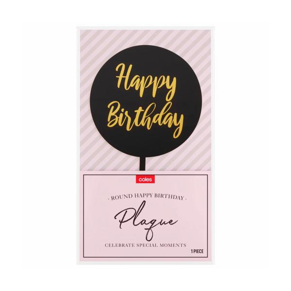 Birthday Plaque