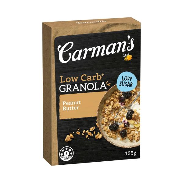 Carman's Low Carb Granola Peanut Butter 425g product image