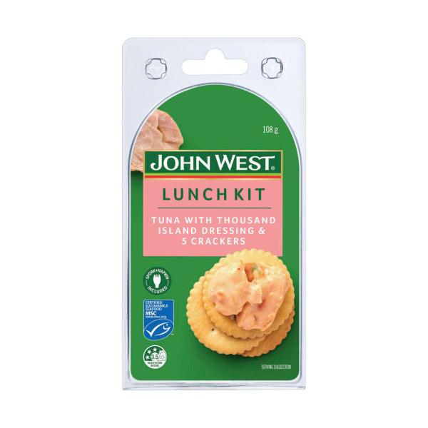 Lunch Kit With Crackers Tuna With Thousand Island Dressing