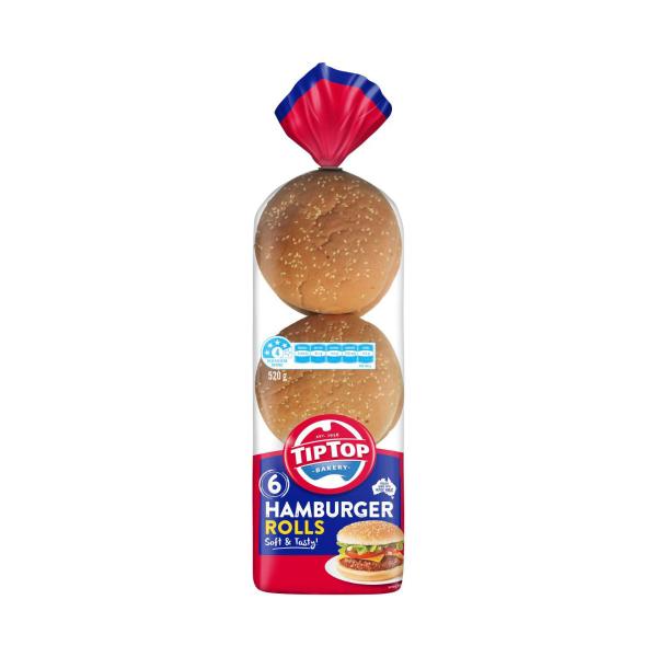 White Bread Rolls Hamburger