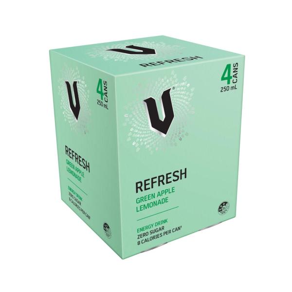 Energy Drink Green Apple 4x250ml