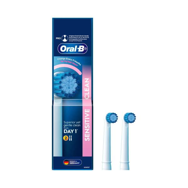 Oral B Sensitive Clean Electric Toothbrush Replacement Heads 2 Pack