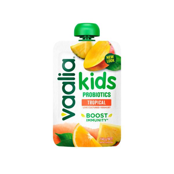 Vaalia Kids Yoghurt Pouch Tropical 140g product image