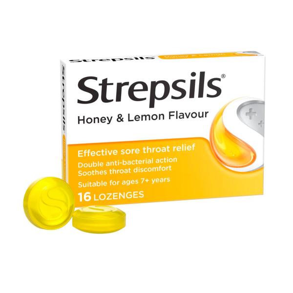 Double Antibacterial Soothing Sore Throat Lozenges Honey And Lemon