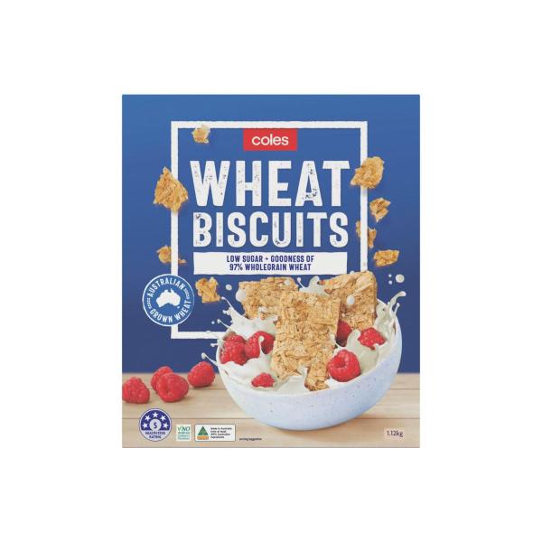 Coles Wheat Biscuits 1.12 kg product image
