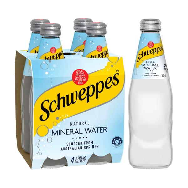 Schweppes Natural Mineral Water 300ml 4 Pack product image