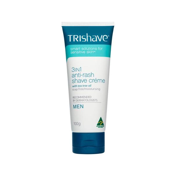 Buy TriShave 3 In 1 Anti-Rash Shaving Creme Men 100g | Coles