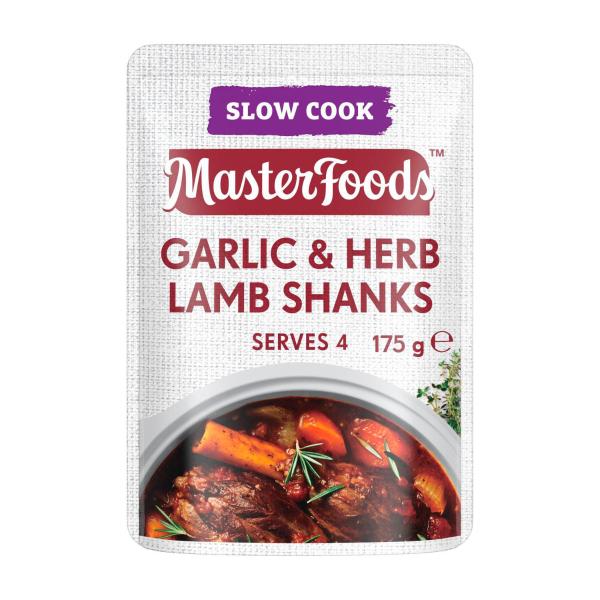 MasterFoods Slow Cooker Garlic & Herb Lamb Shanks Recipe Base 175g product image