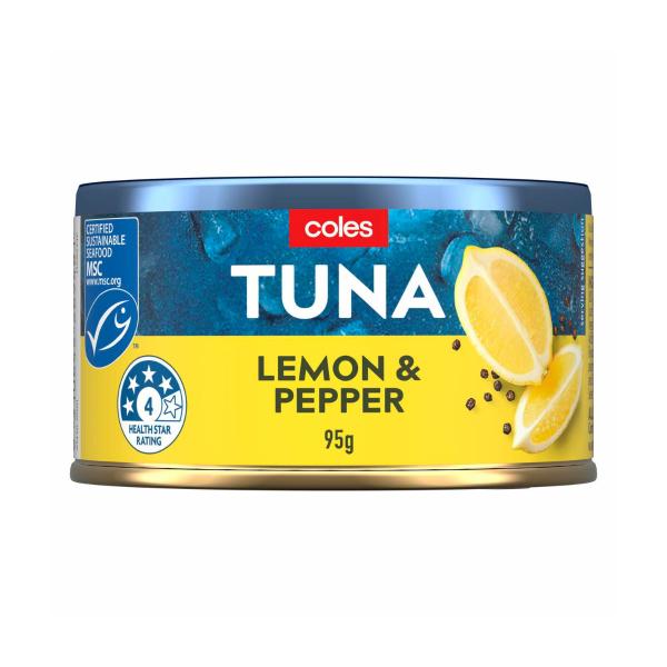 Coles Tuna Lemon & Pepper 95g product image