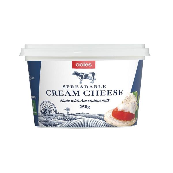 Coles Cream Cheese Spread 250g product image