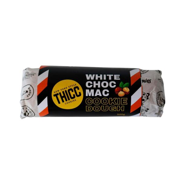 Buy Thicc Cookies White Choc Macadamia Cookie Dough 500g | Coles