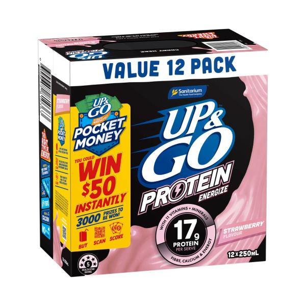 Protein Energize Strawberry Fridgepack 12x250ml